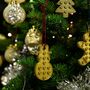 Lego Compatible Gold Tiny Christmas Tree Decoration Set Of Three, thumbnail 5 of 7