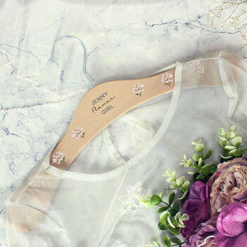Personalised Wedding Wooden Hanger, 6 of 6