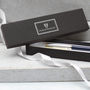 Personalised Textured Rhodium Rollerball Pen, thumbnail 4 of 6