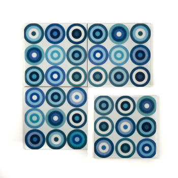 Denim Blue Circles Tile, 9 of 12