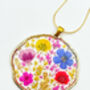 Large Statement Necklace With Colourful Flowers, thumbnail 8 of 12