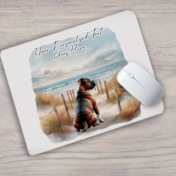 Personalised Red Staffordshire Bull Terrier Dog Beach Walk Collection, 6 of 8