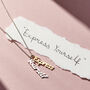 Mixed Gold Family Name Charm Necklace, thumbnail 1 of 6