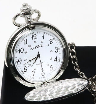 Personalised Silver Pocket Watch Christening/Baptism, 3 of 4