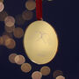 Gold Personalised Cat Nose Christmas Tree Bauble, thumbnail 6 of 6