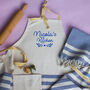 Personalised Cotton Apron, Tea Towel, Christmas Gift For Her, thumbnail 3 of 12