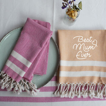 Personalised Cotton Tea Towels, Gift For Mother, 2 of 11