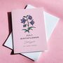 July Birth Flower Larkspur Card, thumbnail 2 of 2