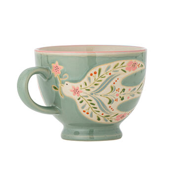 Hand Painted Stoneware Bird Mug, 4 of 5