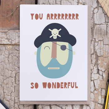 'You Arrrrr So Wonderful' Card, 3 of 4