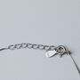 Sterling Silver Tiny Heart Bead Bracelet, thumbnail 3 of 5