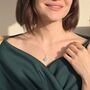 18ct Gold Plated Raw Aquamarine Crystal Necklace, thumbnail 4 of 6