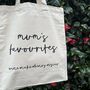 Favourite Things Cotton Tote Bag, thumbnail 7 of 7