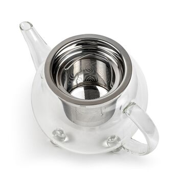 Teapot Durable Glass 500ml With Stainless Steel Filter, 3 of 5