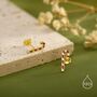 Sterling Silver Tiny Candy Cane Stud Earrings, thumbnail 7 of 12