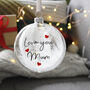 Love You Memory Feather Christmas Bauble, thumbnail 8 of 9