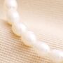 Freshwater Pearl Anklet In Gold, thumbnail 3 of 5