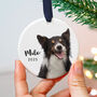 Custom Pet Photo Ornament Name And Year 2025, thumbnail 5 of 8