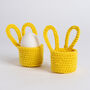 Bunny Egg Cup Trio Easy Crochet Kit, thumbnail 5 of 9