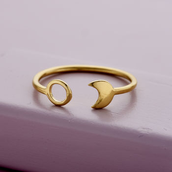 Sun And Moon Open Ring, 3 of 8