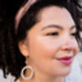 `Rebecca' Sustainable Hoop Earrings, thumbnail 2 of 12
