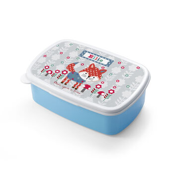 Personalised Playful Fox Lunch Box, 3 of 3