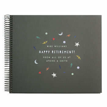 Personalised Retirement Spiral Bound Book, 3 of 12