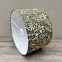 Kelmscott Moss Green Floral Drum Lampshade, thumbnail 4 of 8