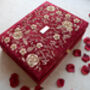 Anaya Bangle Box Maroon Velvet, thumbnail 3 of 7