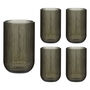 Palermo Set Of Four Grey Ribbed Highball Tumblers, thumbnail 2 of 6