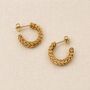 Chunky Braided Hoops, thumbnail 3 of 4