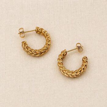 Chunky Braided Hoops, 3 of 4