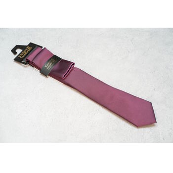 Dark Purple Tie Set And Socks Wedding Groomsmen Gift, 3 of 5
