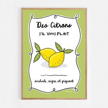 Des Citrons S'il Vous Plait, Lemons Please Print, 7 of 7