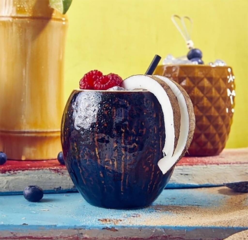 Coconut Shaped Tiki Glass For Cocktails By Hearth & Heritage