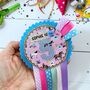 Personalised Pony Theme Birthday Rosette, thumbnail 3 of 5