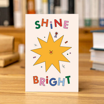 Shine Bright Celebration Greeting Card, 2 of 3