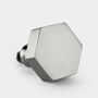 Brass Gold, Black, Grey And Silver Hexagon Door Knobs, thumbnail 3 of 8