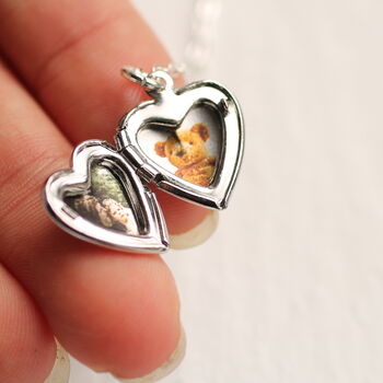 Tiny Silver Heart Locket, 8 of 11
