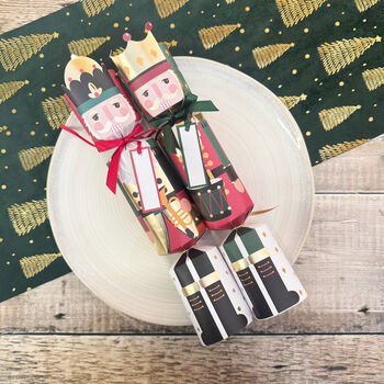Red And Green Nutcracker Christmas Crackers Set Of Six, 2 of 7