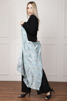 Birds Large Square Silk Scarf, 3 of 10