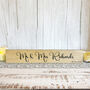 Wooden Wedding Sign Mr And Mrs Keepsake Decoration, thumbnail 11 of 12