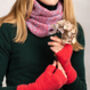 Womens Handmade Soft Wool Wrist Warmers Autumn Colours, thumbnail 2 of 8