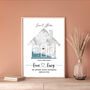 'Our Sweet Home' Vintage Location Map Print, thumbnail 1 of 10