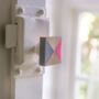 Square Geometric Pink And Grey Drawer Knobs, thumbnail 2 of 2