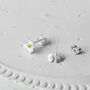 Sterling Silver And Gold Plated Dainty Daisy Studs, thumbnail 4 of 5