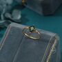 Sterling Silver One Carat Rhombus Cut Moss Agate Classic Single Stone Engagement Ring, thumbnail 8 of 12