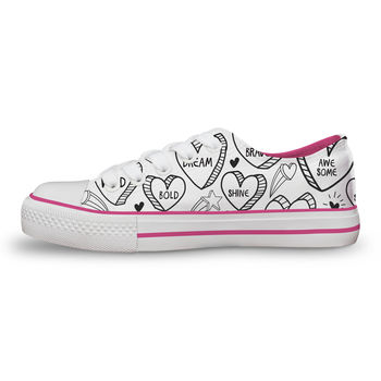 Positive Hearts Colour In Children's Shoes, 7 of 9
