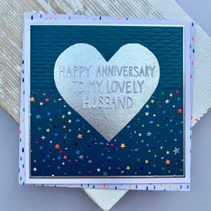 'To My Lovely Husband' Happy Anniversary Card By Nest Gifts