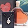 Personalised Heart Gin And Sterling Silver Necklace, thumbnail 5 of 10